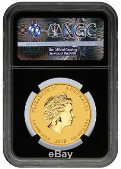 2018 Australia 1 oz Gold Dragon & Phoenix $100 NGC MS69 ER Blk PRESALE SKU50374