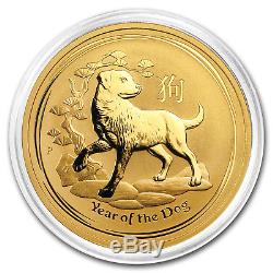 2018 Australia 1 oz Gold Lunar Dog BU SKU #154328