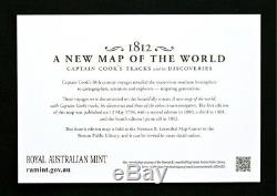 2018 Australia Gold 1Oz $100 Capn' Cook Tracks-World Map NGC PF70-First Releases