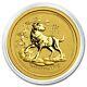 2018 Australian Lunar Series Ii Year Of The Dog 1/20 Oz Gold Capsuled Bu Coin