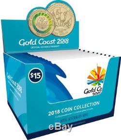 2018 Gold Coast Australian Commonwealth Games 7 Coin Set Full Shipper of 25 Sets