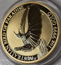 2018 P AUSTRALIAN 1 oz Gold Birds of Paradise Victoria's Riflebird Coin $100 BU