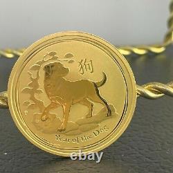 2018-P Australia Year of the Dog 1 oz Gold Lunar (Series 2) $100 Coin