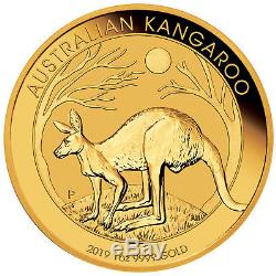 2019 $100 1oz Gold Australian Kangaroo. 9999 BU
