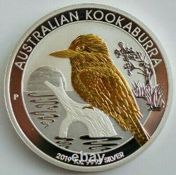 2019 1 Dollar Australian Kookaburra 1 oz. 9999 Gold Gilded Silver Coin