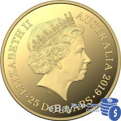2019 $25 Kangaroo at Sunset Royal Australian Mint 1/5oz Gold Proof Coin