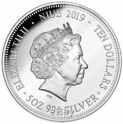 2019 AUSTRALIAN DREAMTIME 5oz Silver Gold Plated Money Fair Coin