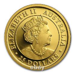 2019 Australia 1/4 oz Gold Kangaroo Proof SKU#189965