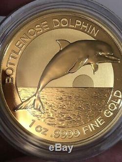 2019 Australia 1 oz Gold $100 Dolphin BU (with/Box & COA) #114