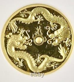 2019 Double Dragon-2oz -High Relief-Australian Gold Coin? NGC POP ONLY 11