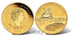 2019 Gold Australia $100 Moon Landing 50th Anniversary 1 oz. Coin Perth Mint