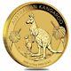 2020 1/10 Oz Australian Gold Kangaroo Perth Mint Coin. 9999 Fine Bu In Cap