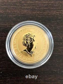 2020 1/10 oz Gold Australian Kookaburra Coin. 9999 in Capsule
