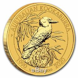 2020 Australia 1/10 oz Gold Kookaburra BU SKU#205054