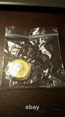 2020 Australia 1 oz Gold Double Dragon BU In plastic bag and Capsule Case