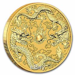 2020 Australia 1 oz Gold Double Dragon BU SKU#204140