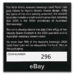 2020 Australia Gold Sovereign Proof SKU#206719