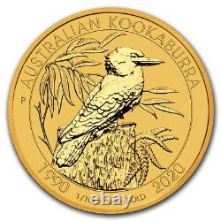 2020 Australian 1/10th oz. Gold Kookaburra VERY RARE- 1 Coin