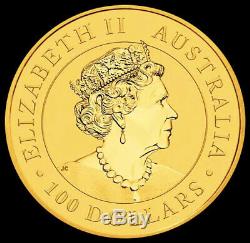 2020 Gold 1 oz. 9999 Fine Australia $100 Dollar Kangaroo Coin BU+ Perth Mint