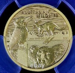2020 P Australia Wildlife Gold 1/4 oz PCGS MS70 (BU, Uncirculated, Mint State)