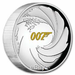 2020 Tuvalu 1 oz Silver James Bond 007 High Relief Proof SKU#206721