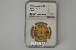 2020p Pop 30 Rare Australia One Ounce Gold Double Dragon Ngc Ms70 G$100 Ebucks