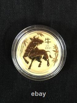 2021 1/10 oz Australia Lunar Year of the OX Gold Coin