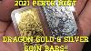 2021 1 Oz Australian Perth Mint Dragon Gold And Silver Coin Bars