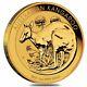 2021 1 Oz Australian Gold Kangaroo Perth Mint Coin. 9999 Fine Bu In Cap