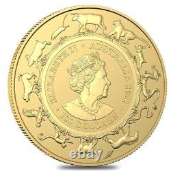 2021 1 oz Gold Lunar Year of the Ox Coin. 9999 Fine BU Royal Australian Mint