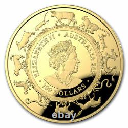 2021 Australia 1 oz Gold $100 Lunar Year of the Ox Domed Proof SKU#217287