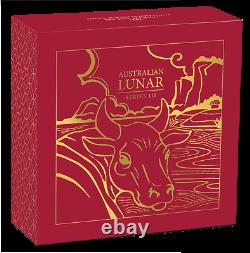 2021 Australian Lunar Year of the Ox 1/10 oz Gold Proof $15 Coin NEW Series-3