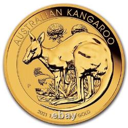 2021 Australian Perth Kangaroo 1/10 oz Gold BU