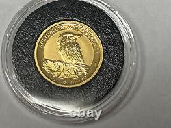 2021 Gold Kookaburra 1/10 oz. 9999 Fine The Perth Mint Australia in Capsule BU