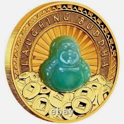 2021 Laughing Buddha in JADE 1oz Gold Proof Coin