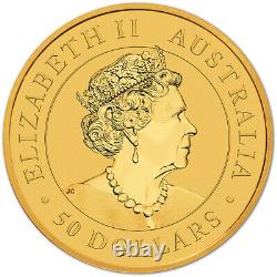 2021 P Australia Gold Kangaroo 1/2 oz $50 BU