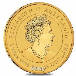 2022 1/10 oz Gold Lunar Year of The Tiger BU Australia Perth Mint In Cap