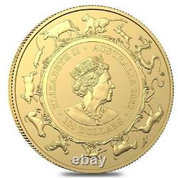 2022 1 oz Gold Lunar Year of the Tiger Coin. 9999 Fine BU Royal Australian