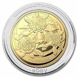 2022 Australia $100 1 oz Gold Wildflowers Waratah BU SKU#256347