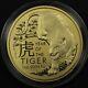 2022 Australia $100 Year Of The Tiger 1 Oz Gold Coin Limited 5000 Mintage