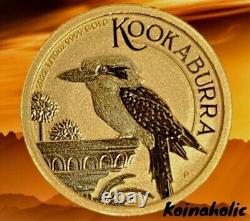2022 Australia 1/10 oz Gold Kookaburra Brilliant Uncirculated GORGEOUS design