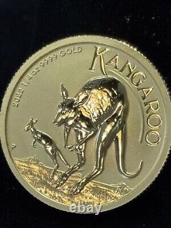 2022 Australia 1/4 oz Gold Kangaroo BU