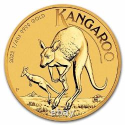 2022 Australia 1/4 oz Gold Kangaroo BU SKU#242438