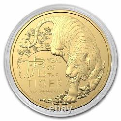 2022 Australia 1 oz Gold Lunar Year of the Tiger BU SKU#241428