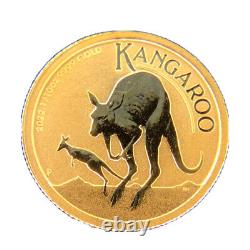 2022 Australia Gold Kangaroo 1/10 oz Gold $15 Coin GEM BU
