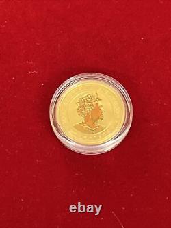 2022 Australia Kangaroo $25 1/4 Oz. 9999 Gold Coin Brilliant Uncirculated