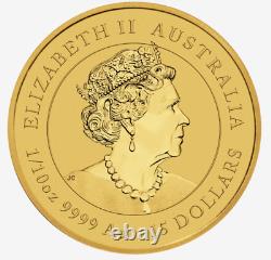2022 Lunar Year of the Tiger 1/10oz 99.999% Gold AU Coin Perth Mint
