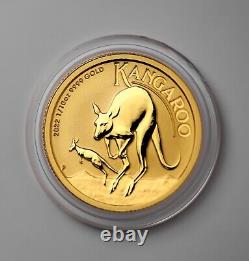 2022-P 1/10oz Gold Kangaroo BU $15 coin in Capsule Australia Perth Mint