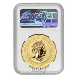 2022-P Australia 2oz Gold $200 Year of the Tiger MS70 NGC FDOI Blue Label Coin