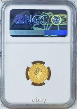 2022 P Australia Bullion. 9999 GOLD $15 Kangaroo NGC MS70 1/10 oz Coin FR